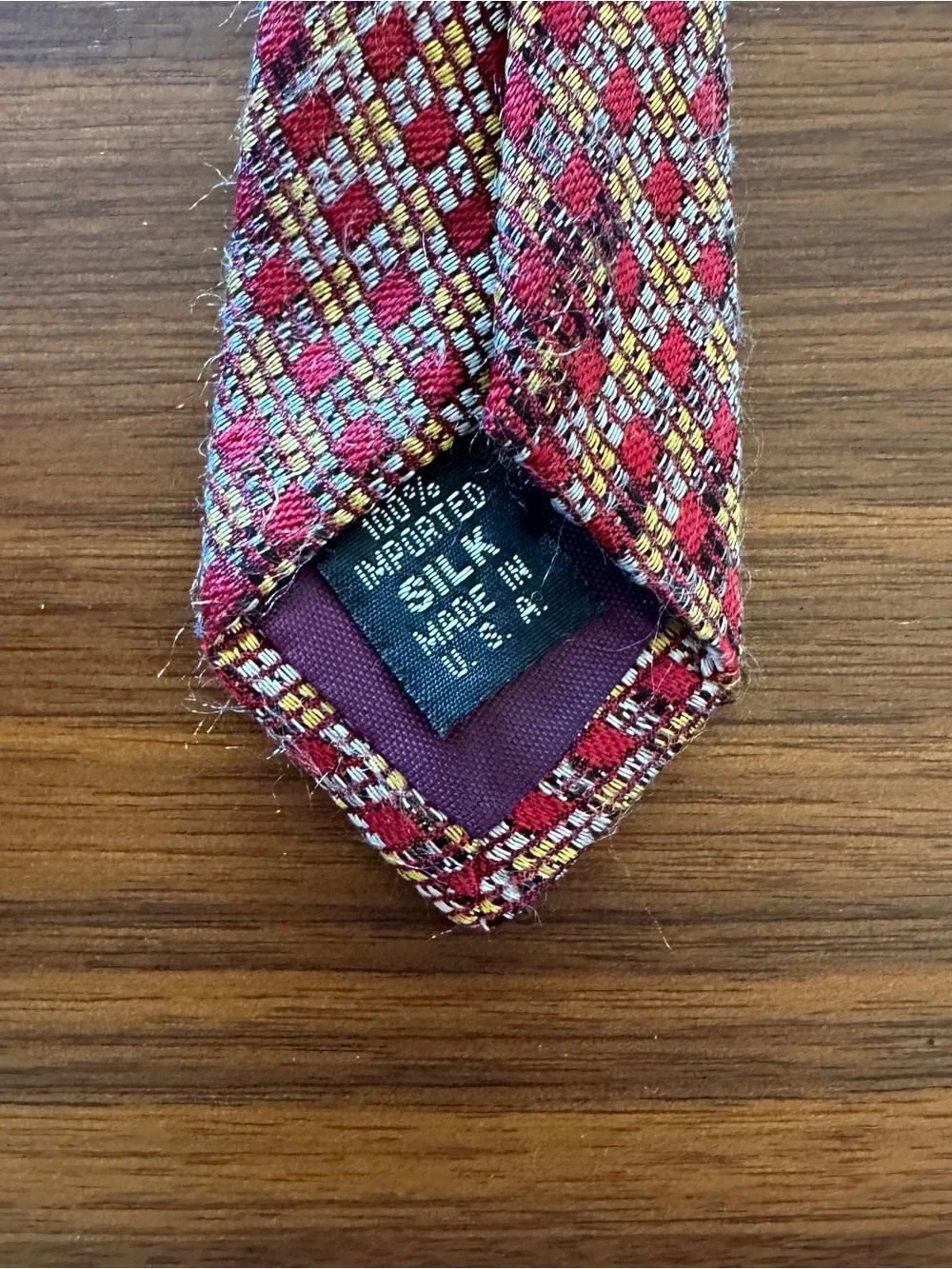 Gianni Versace Red & Gold Medusa Pattern Tie